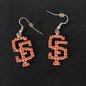 SF Giants fan earings
